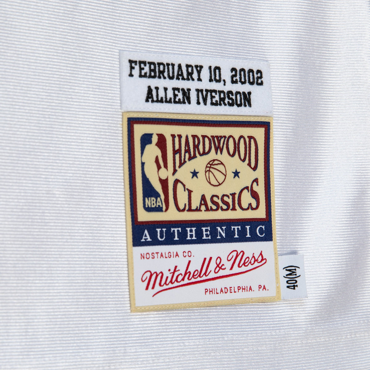 Allen Iverson Philadelphia 76ers 2002 All - Star East Authentic Basketball Jersey - White