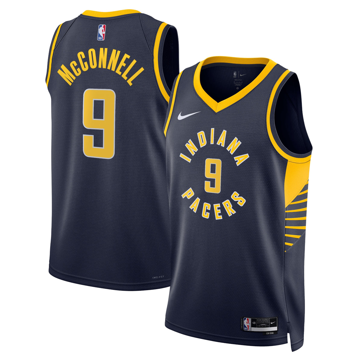 T.J. McConnell Indiana Pacers Icon Edition Swingman Basketball Jersey - Navy - Unisex