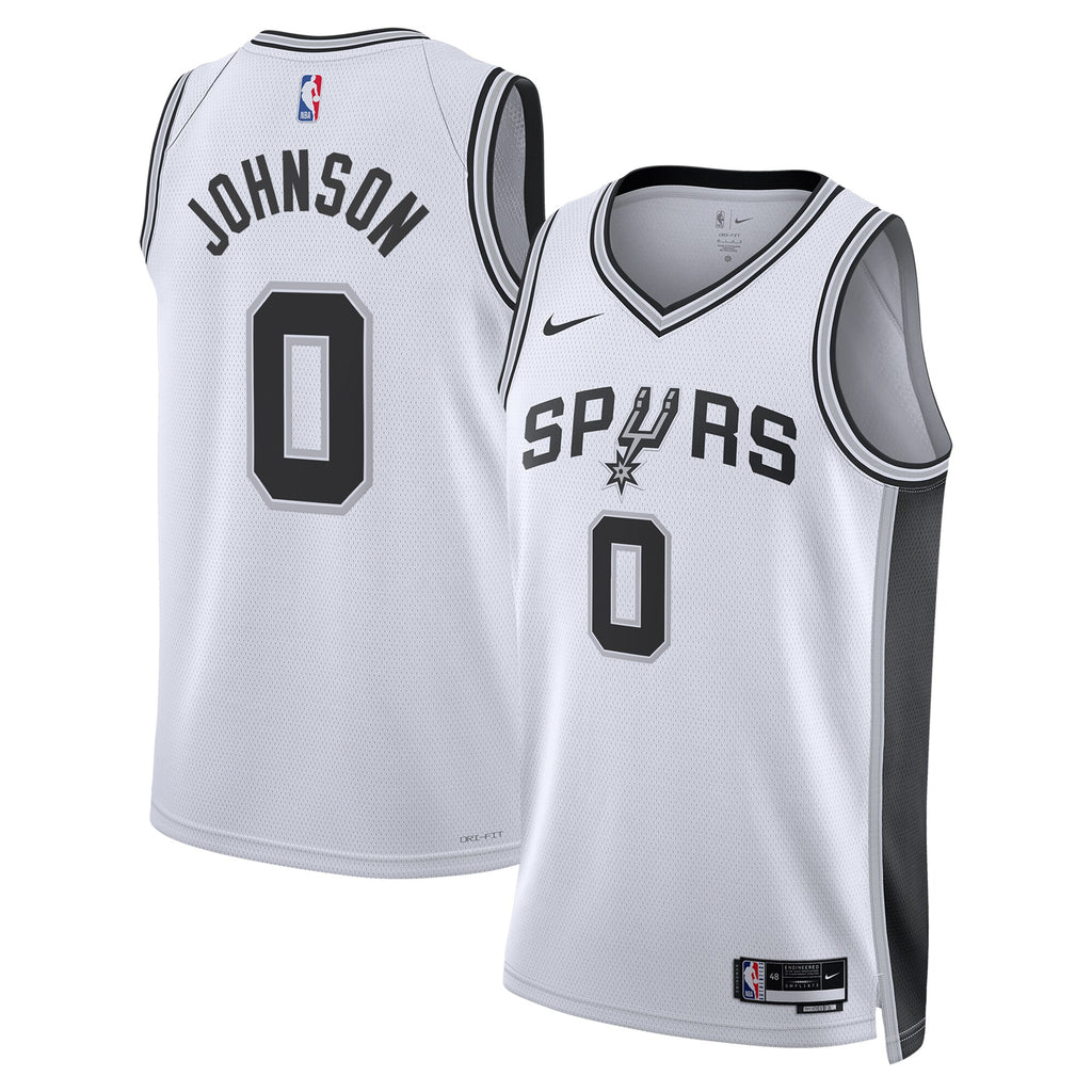 Keldon Johnson San Antonio Spurs Association Edition Swingman Basketball Jersey - White - Unisex