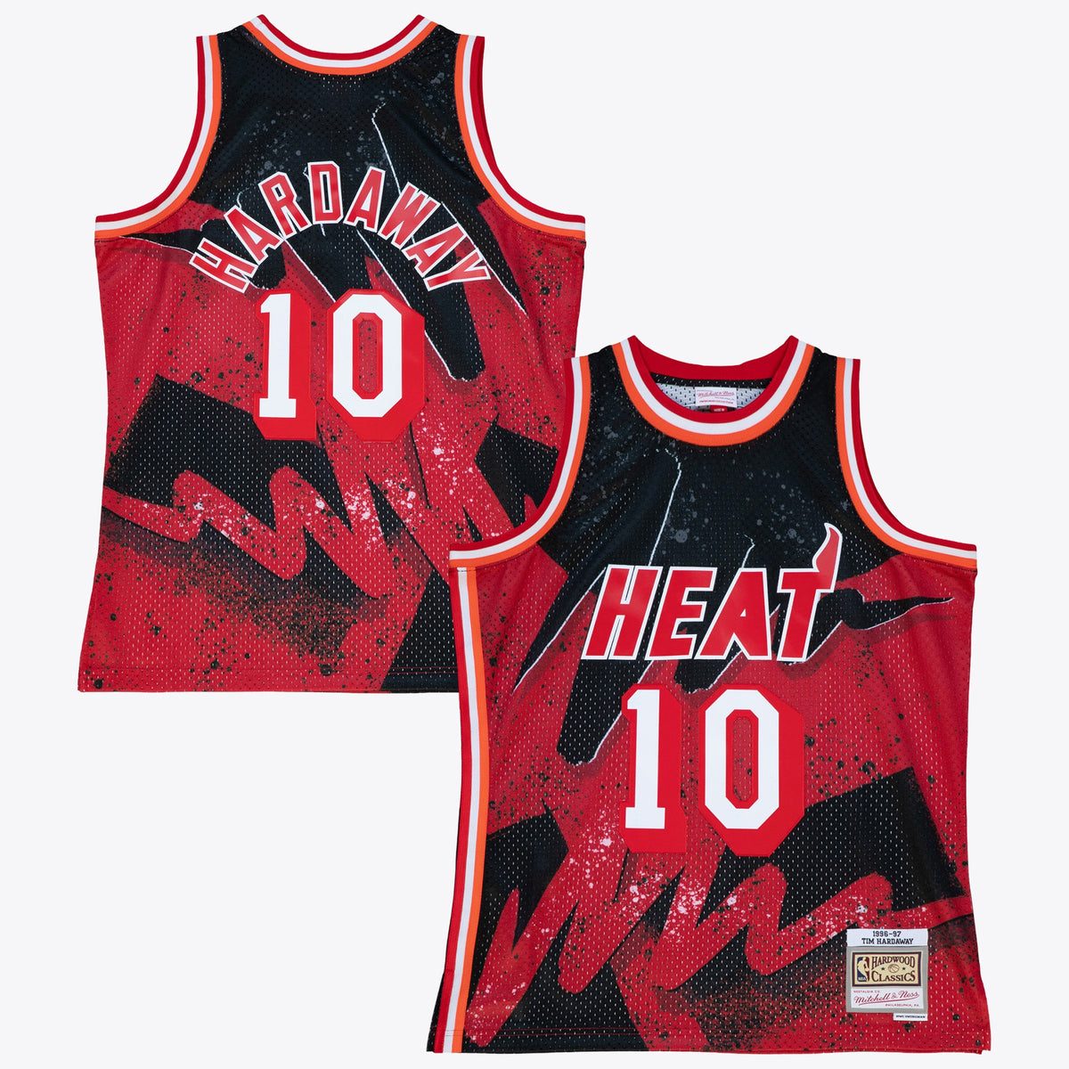 Tim Hardaway Miami Heat 1996 Hyper Hoops Swingman Basketball Jersey - Scarlet