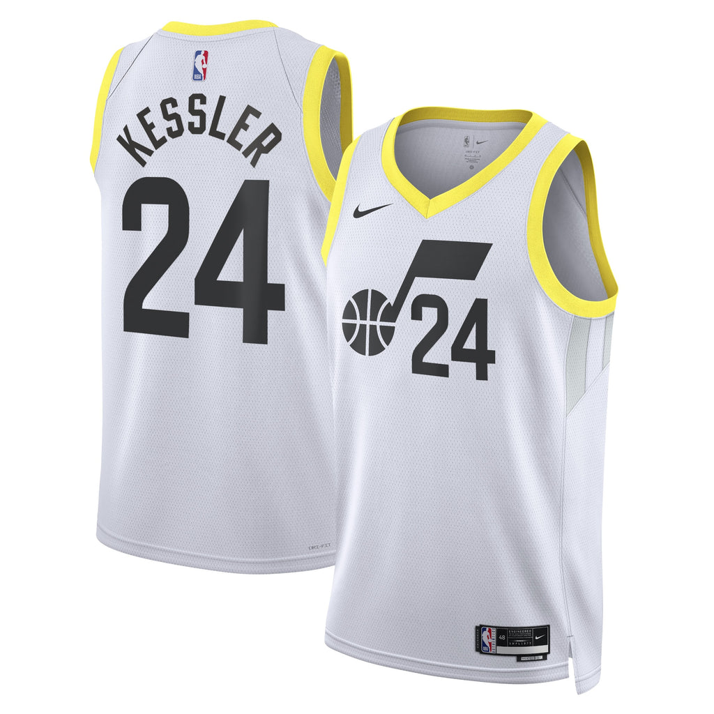Walker Kessler Utah Jazz Association Edition Swingman Basketball Jersey - White - Unisex