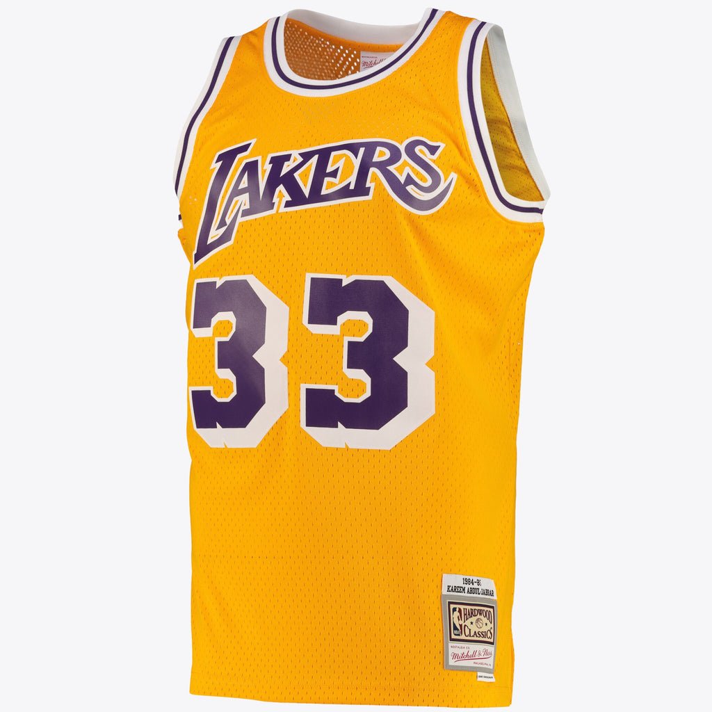 Kareem Abdul - Jabbar Los Angeles Lakers Swingman Road Basketball Jersey - Light Gold - Mens