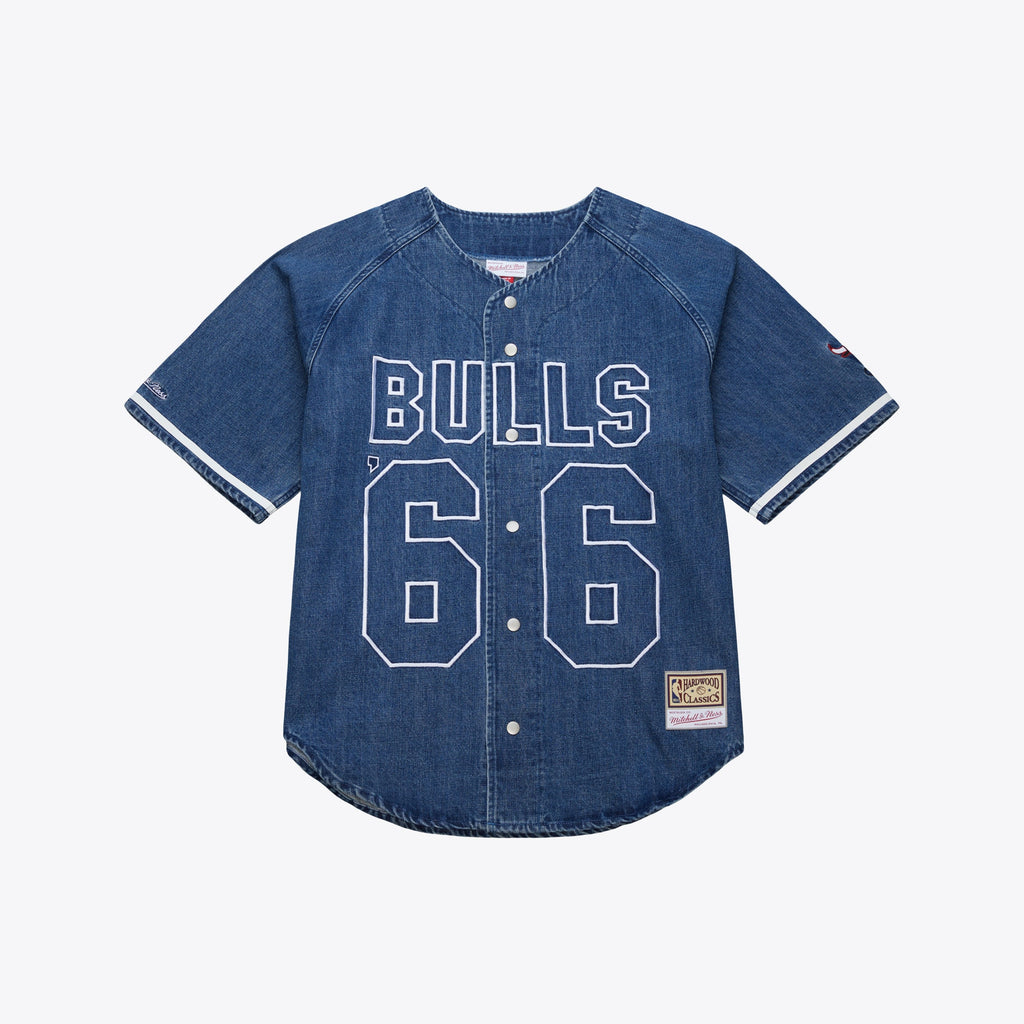 Chicago Bulls Summer Breeze Baseball Basketball Jersey - Blue - Mens