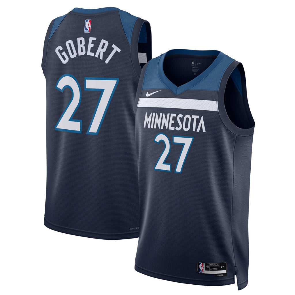 Rudy Gobert Minnesota Timberwolves Icon Edition Swingman Basketball Jersey - Navy - Unisex