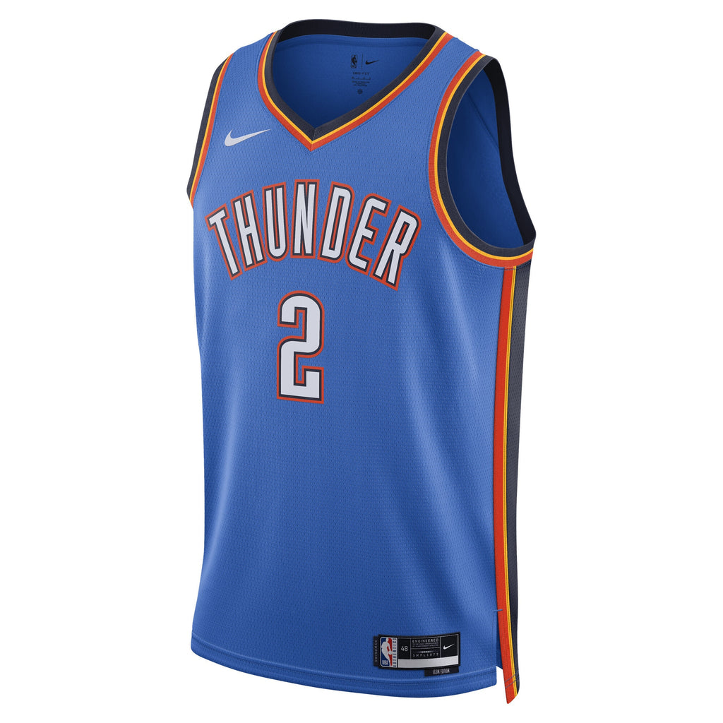 Shai Gilgeous - Alexander Oklahoma City Thunder Replica Swingman Icon Basketball Jersey - Unisex