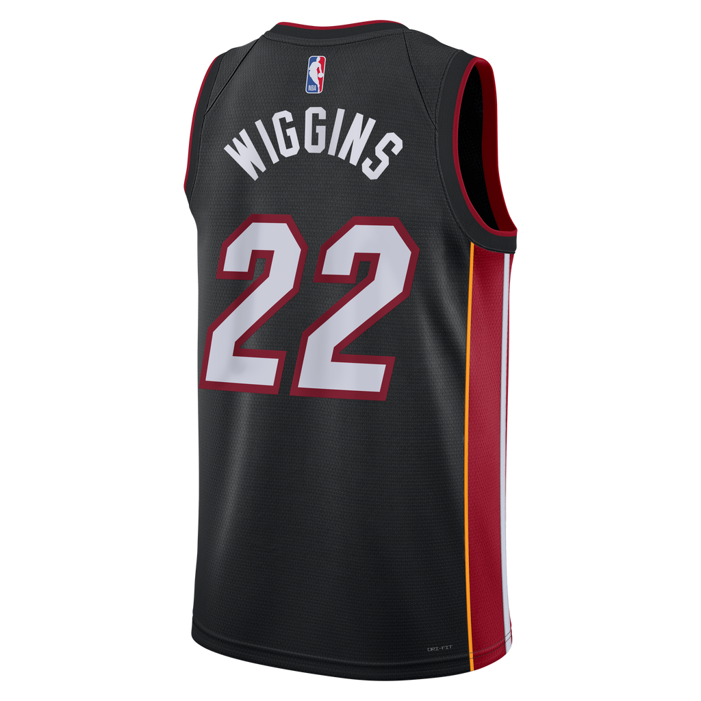 Andrew Wiggins Miami Heat Icon Edition Swingman Basketball Jersey - Black - Unisex