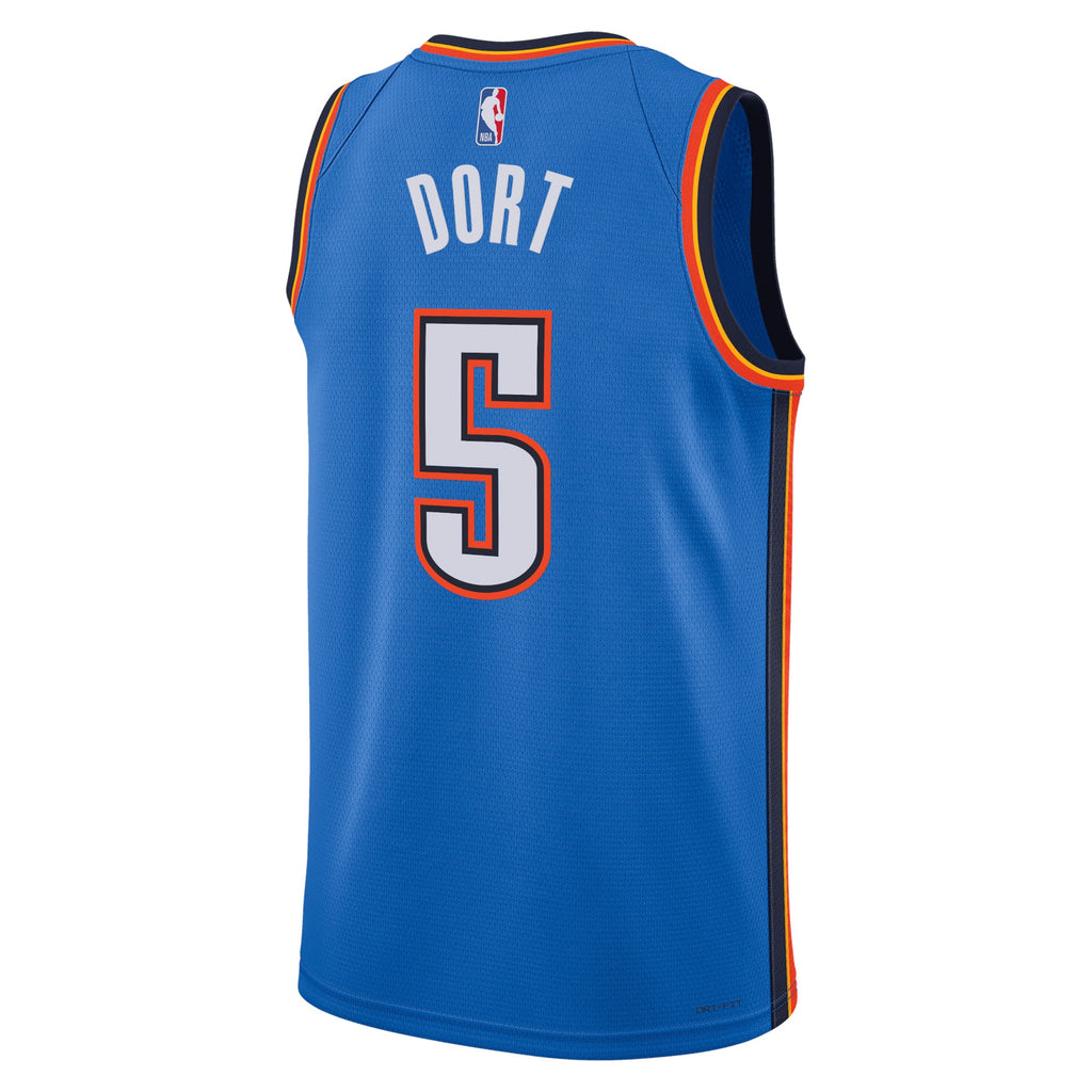 Luguentz Dort Oklahoma City Thunder Icon Edition Swingman Basketball Jersey - Blue - Unisex