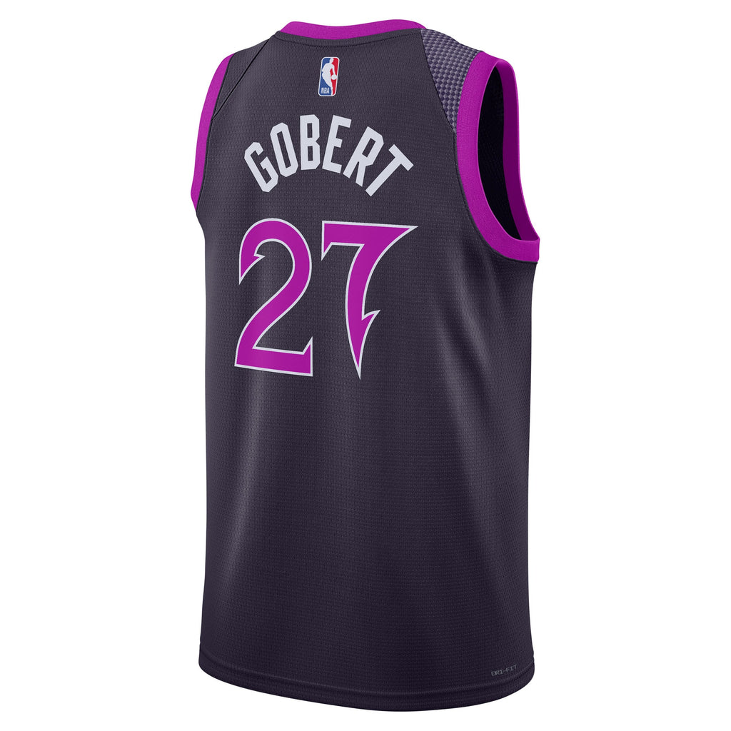 Rudy Gobert Minnesota Timberwolves 2025/26 City Edition Swingman Basketball Jersey - Black - Unisex