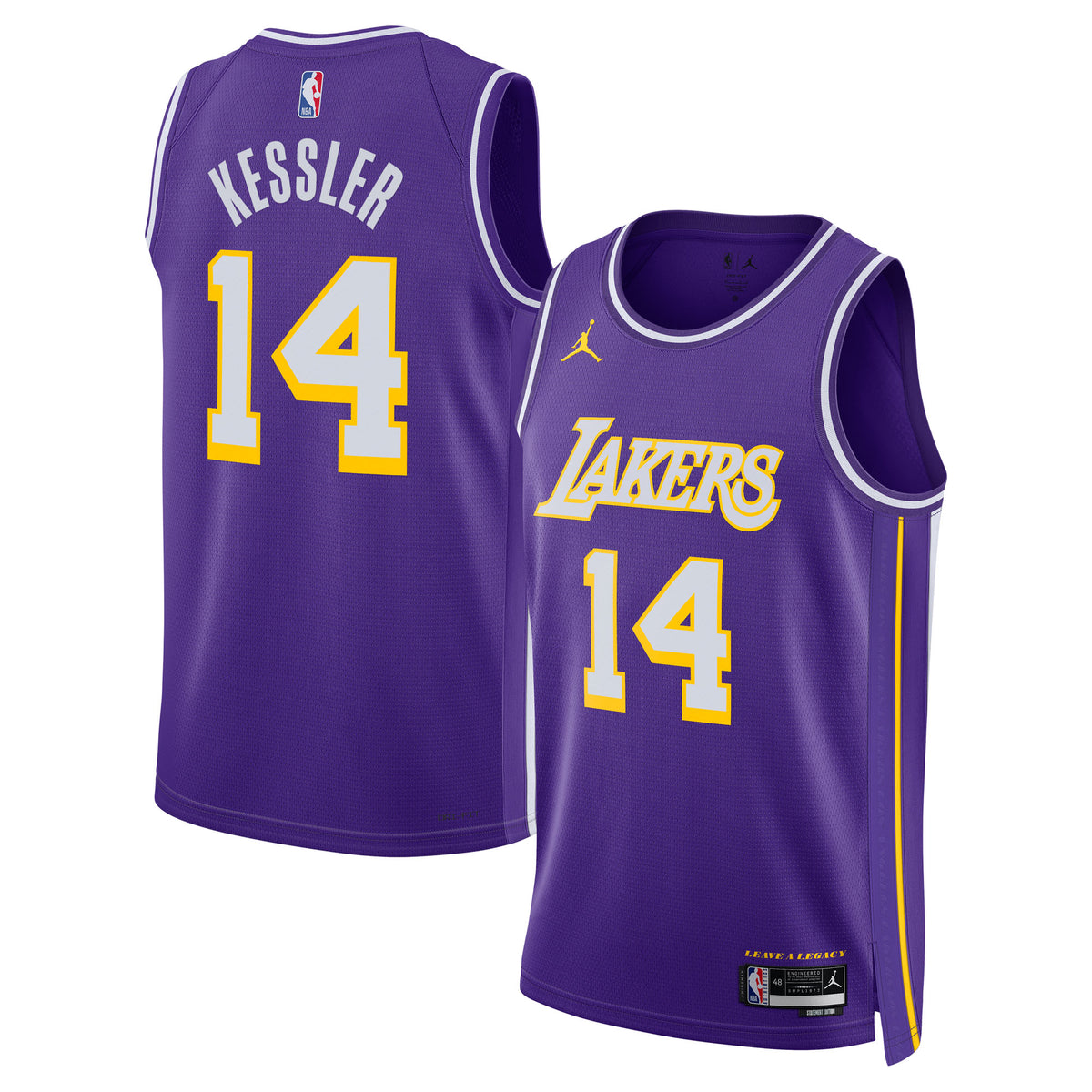 Walker Kessler Los Angeles Lakers Statement Edition Basketball Jersey - Purple - Unisex