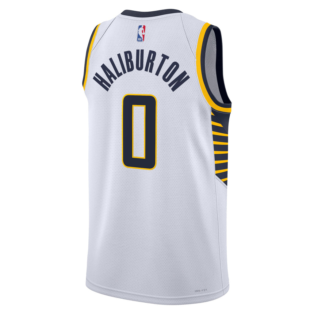 Tyrese Haliburton Indiana Pacers Association Edition Swingman Basketball Jersey - White - Unisex