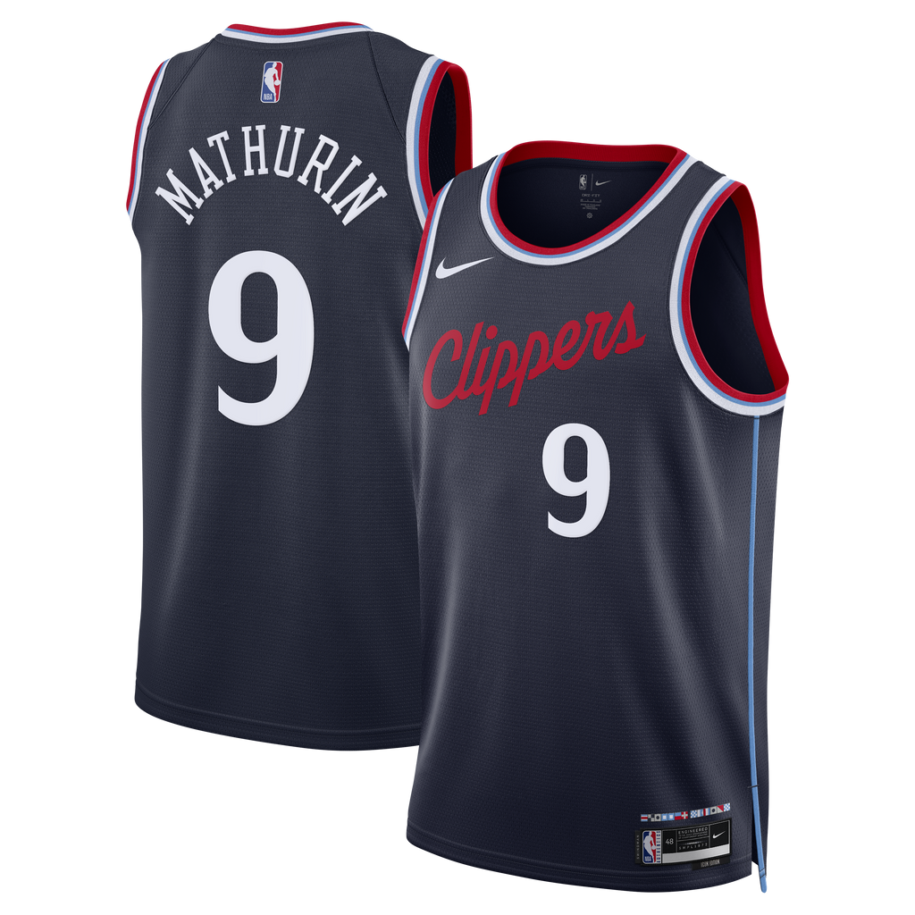 Bennedict Mathurin Los Angeles Clippers Icon Edition Replica Swingman Basketball Jersey - Navy - Unisex