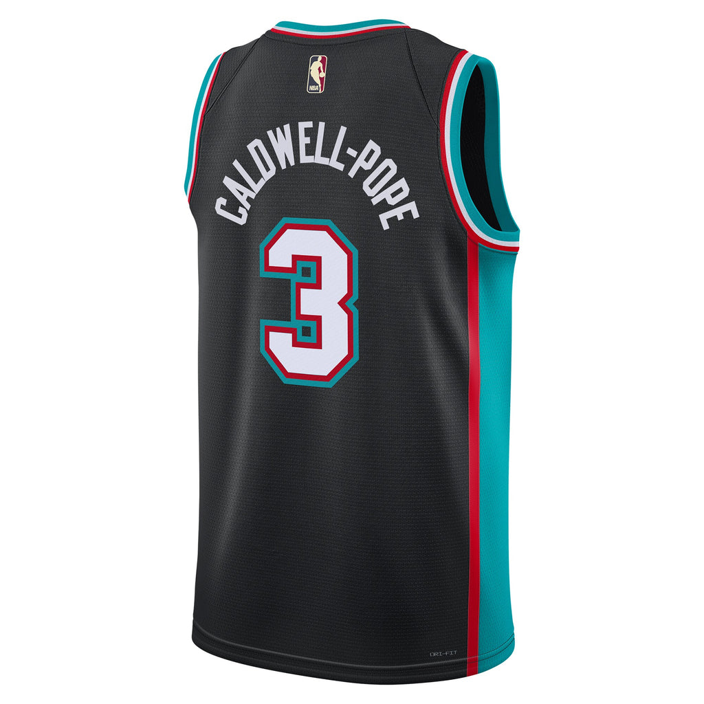 Kentavious Caldwell - Pope Memphis Grizzlies Classic Edition Basketball Jersey - Black - Unisex