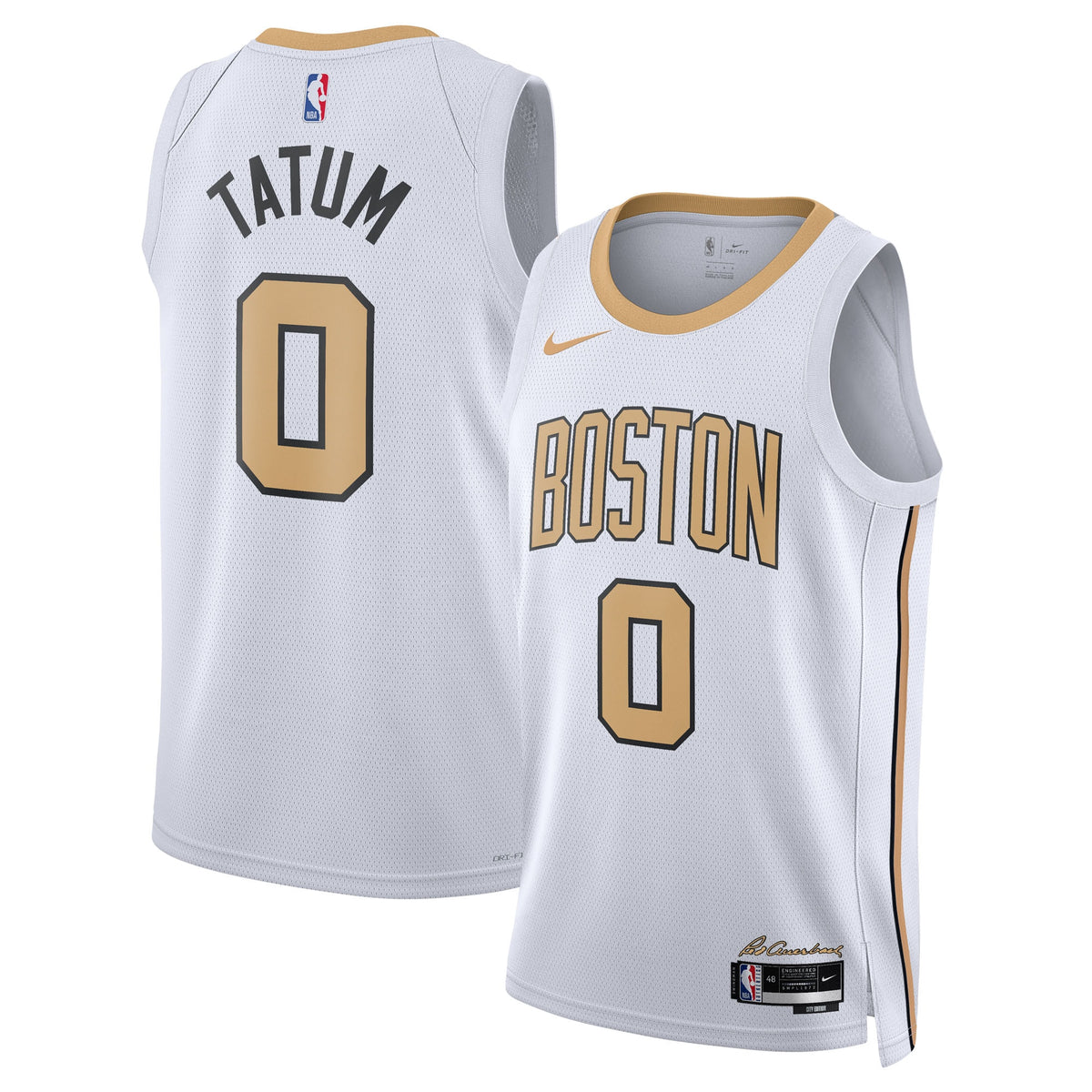 Jayson Tatum Boston Celtics 2025/26 City Edition Swingman Basketball Jersey - White - Unisex