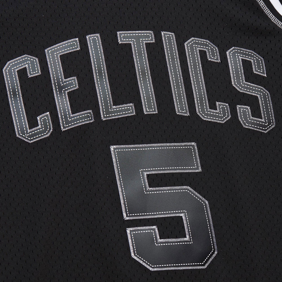 Kevin Garnett Boston Celtics 2007 Contrast 2K Swingman Basketball Jersey - Black
