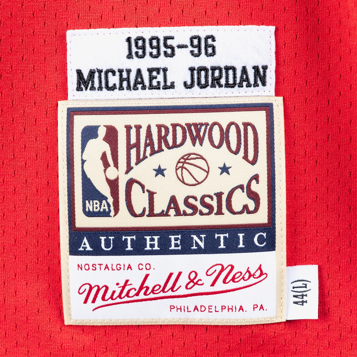 Michael Jordan Chicago Bulls 1995 - 96 Finals Authentic Road Basketball Jersey