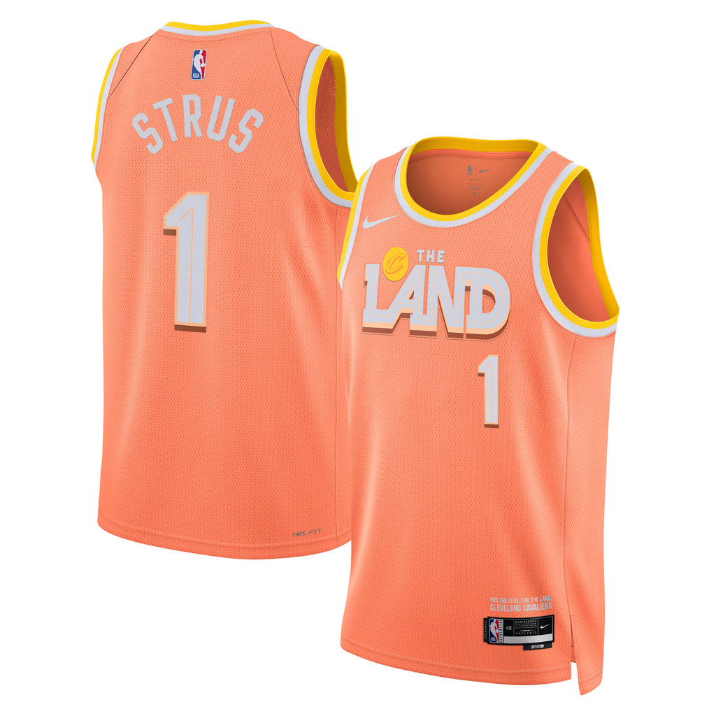Max Strus Cleveland Cavaliers 2025/26 City Edition Swingman Basketball Jersey - Orange - Unisex