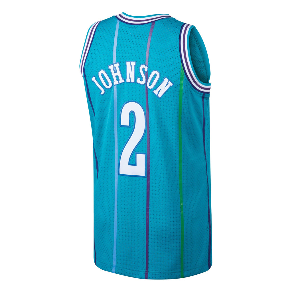 Larry Johnson Charlotte Hornets 1992 - 93 Hardwood Classics Swingman Basketball Jersey - Mens