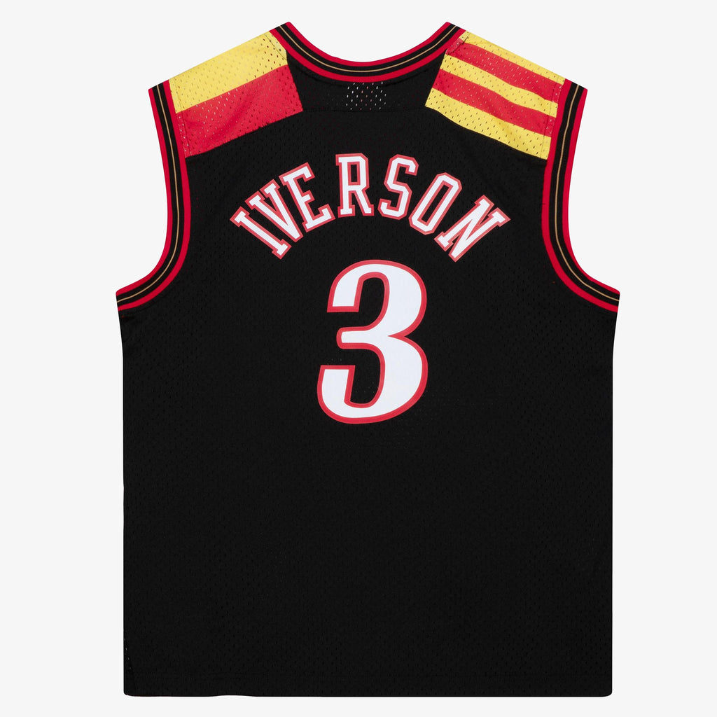 Allen Iverson Philadelphia 76ers 2006 Spain Authentic Alternate Basketball Jersey - Black