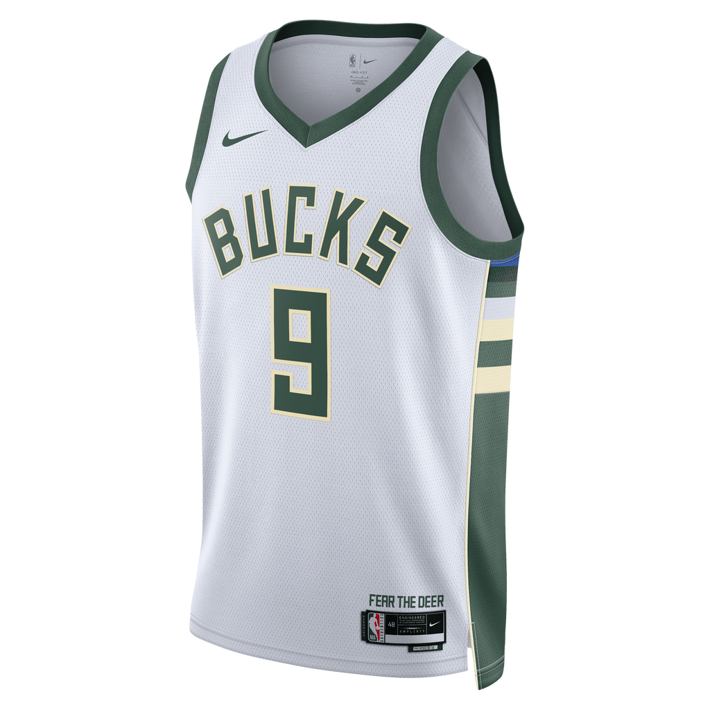 Kel'el Ware Milwaukee Bucks Association Edition Swingman Basketball Jersey - White - Unisex