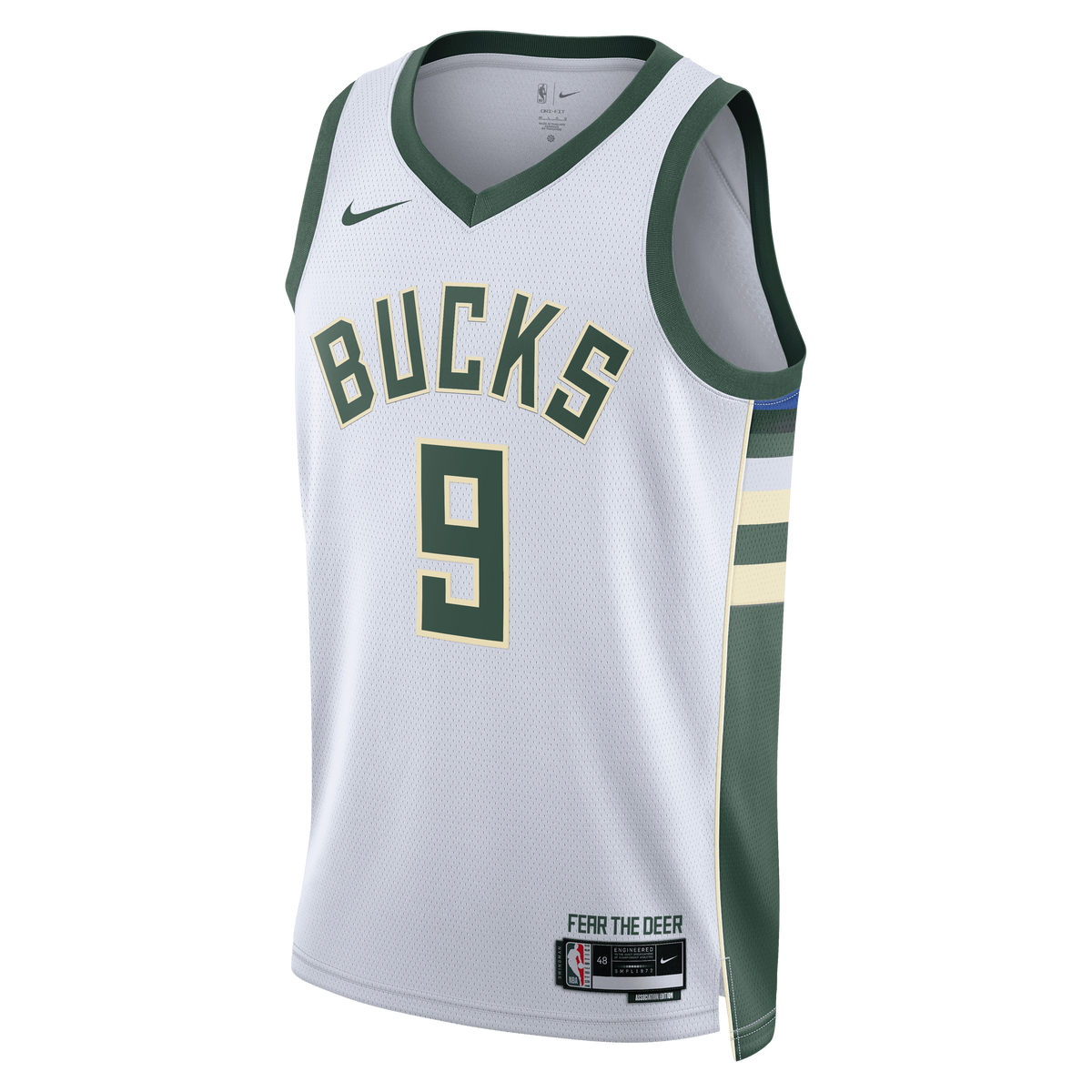 Kel'el Ware Milwaukee Bucks Association Edition Swingman Basketball Jersey - White - Unisex