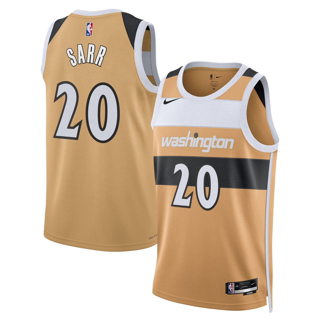 Alex Sarr Washington Wizards 2025/26 City Edition Swingman Basketball Jersey - Tan - Unisex