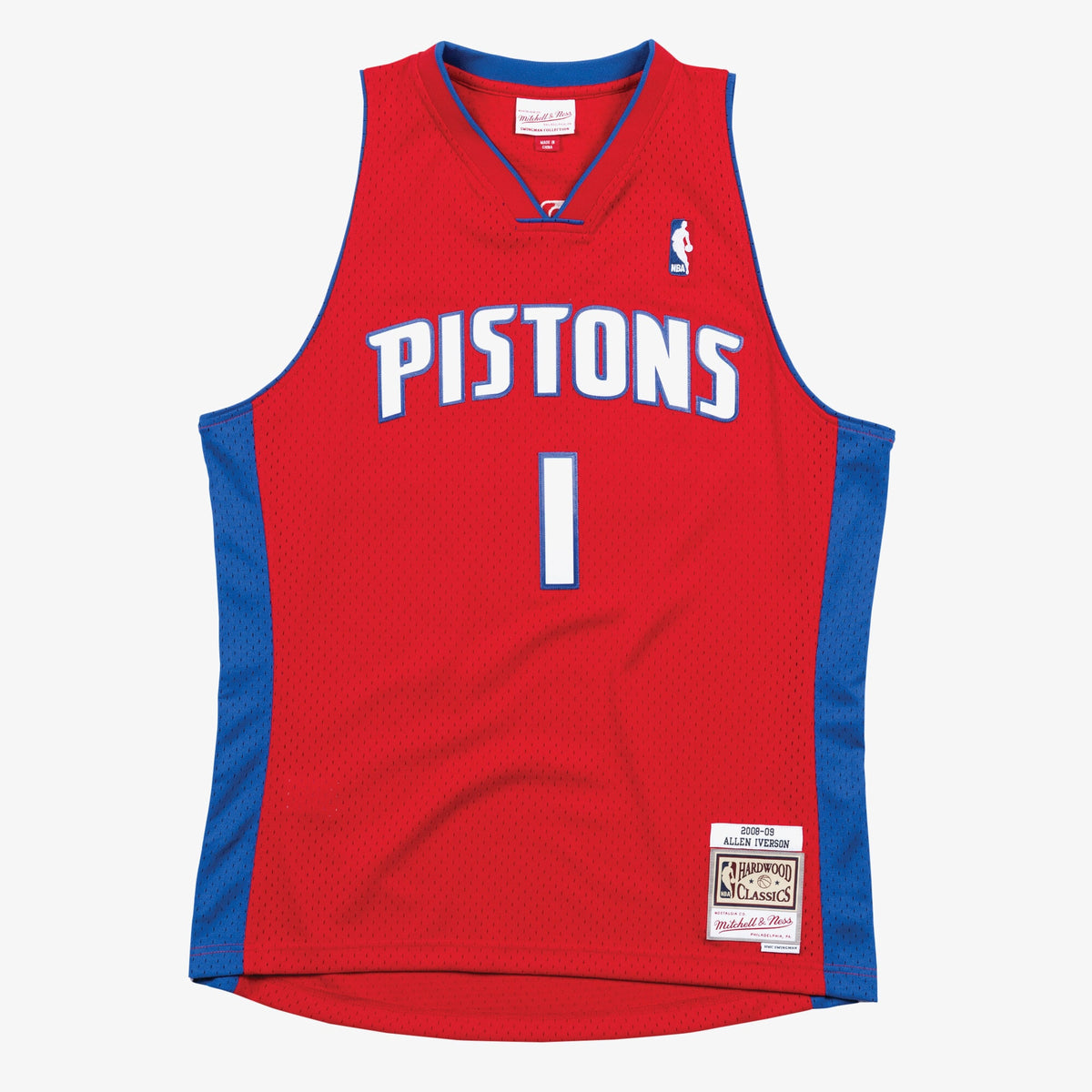 Allen Iverson Detroit Pistons 2008 - 09 Swingman Basketball Jersey