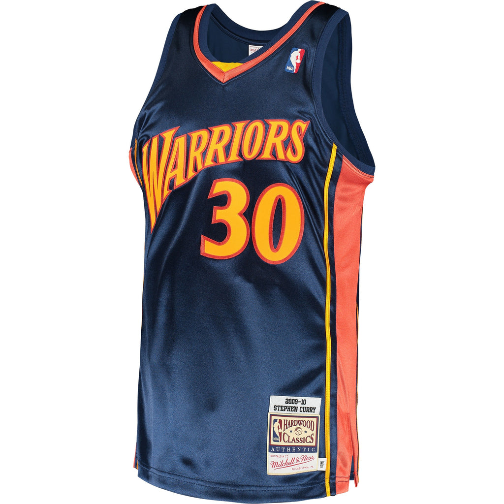 Stephen Curry Golden State Warriors 2009 Hardwood Classics Authentic Basketball Jersey - Mens