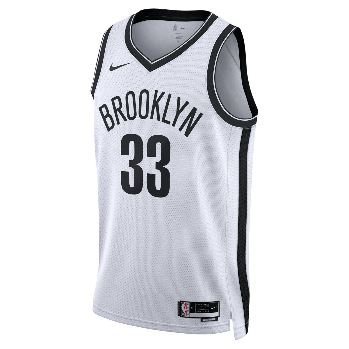 Nic Claxton Brooklyn Nets Association Edition Swingman Basketball Jersey - White - Unisex