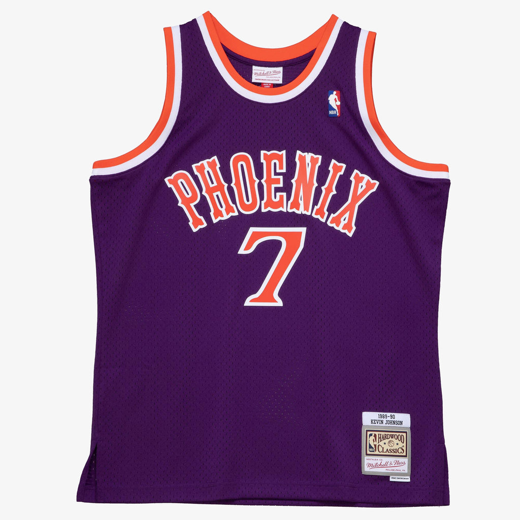 Kevin Johnson Phoenix Suns 1989 Dark Authentic Basketball Jersey - Purple
