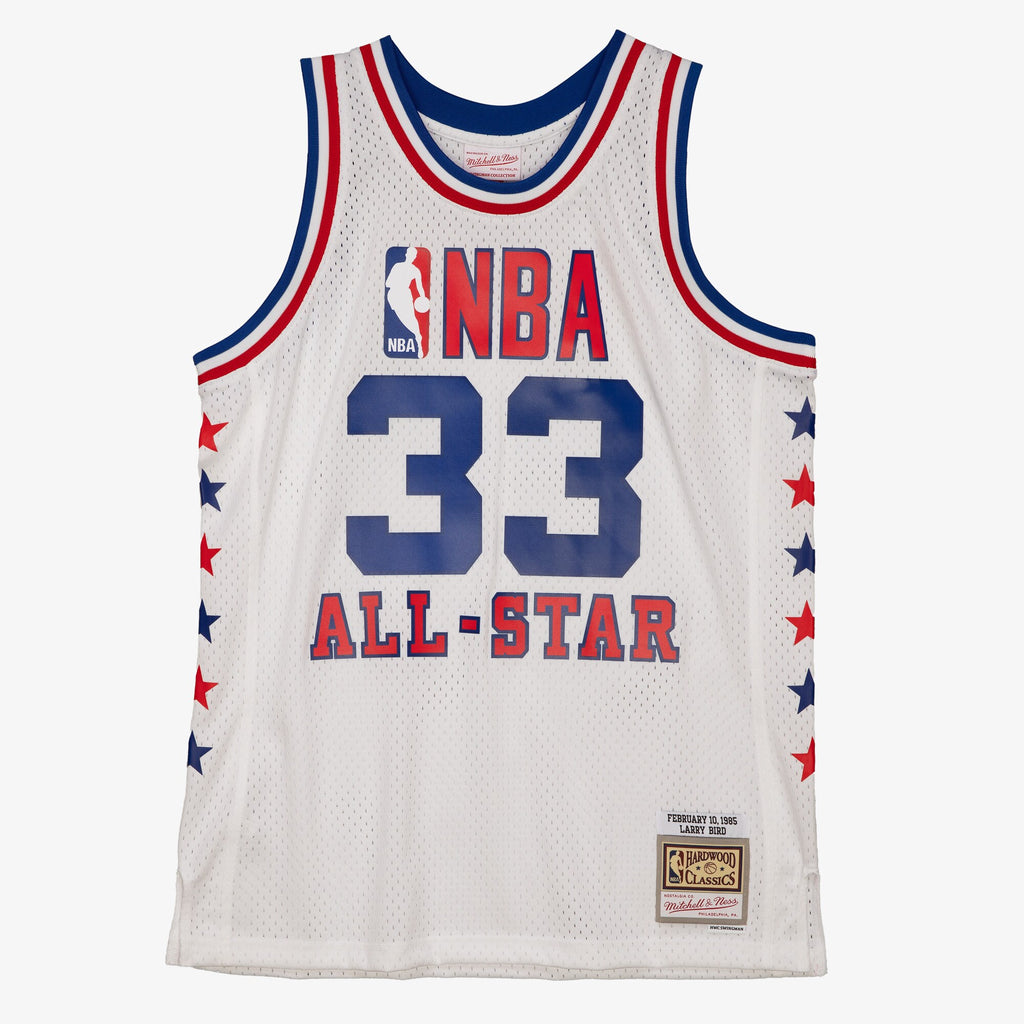 Larry Bird Boston Celtics 1985 All - Star Authentic Swingman Basketball Jersey - White