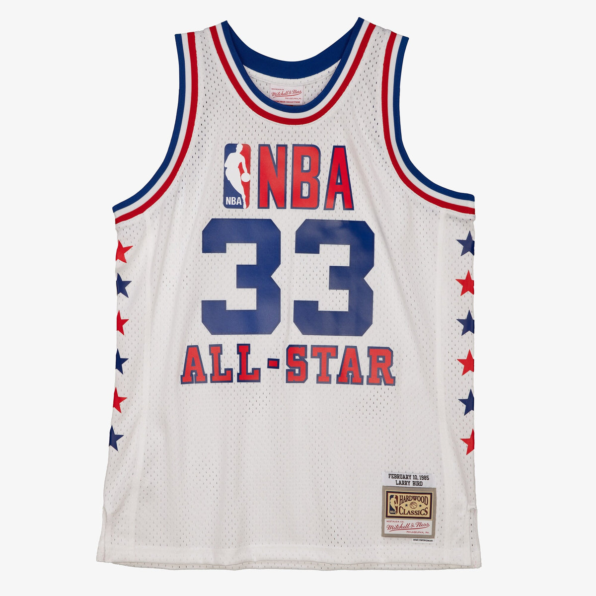 Larry Bird Boston Celtics 1985 All - Star Authentic Swingman Basketball Jersey - White