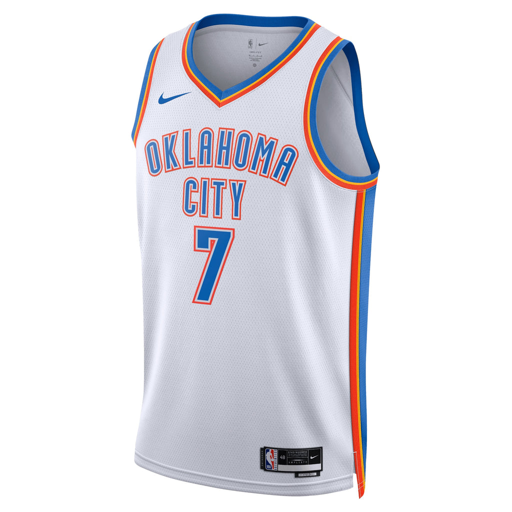 Chet Holmgren Oklahoma City Thunder Association Edition Swingman Basketball Jersey - White - Unisex