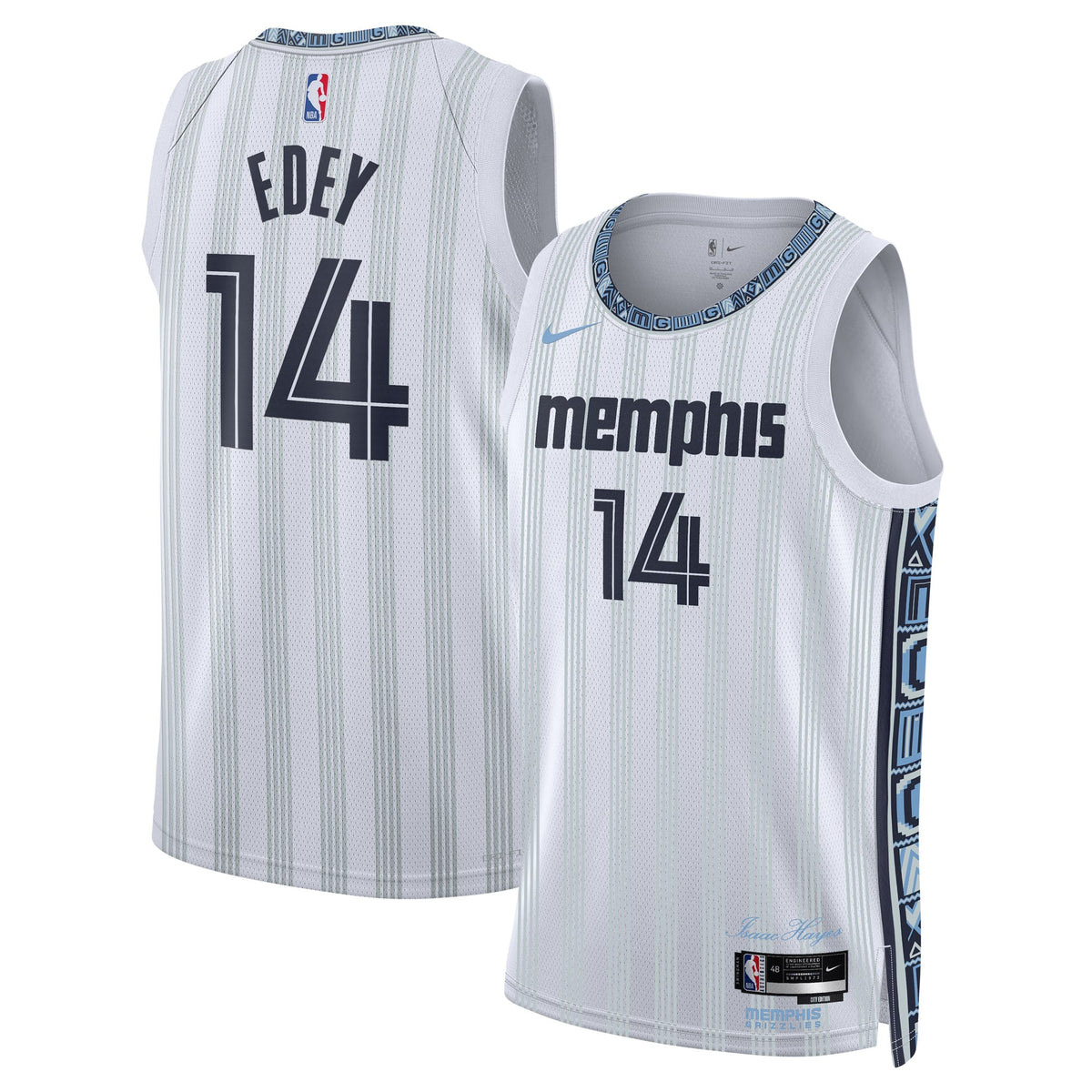 Zach Edey Memphis Grizzlies 2025/26 City Edition Swingman Basketball Jersey - Gray - Unisex