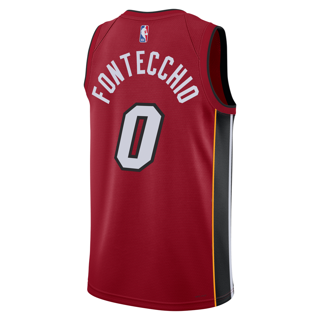 Simone Fontecchio Miami Heat Statement Edition Swingman Basketball Jersey - Red - Unisex