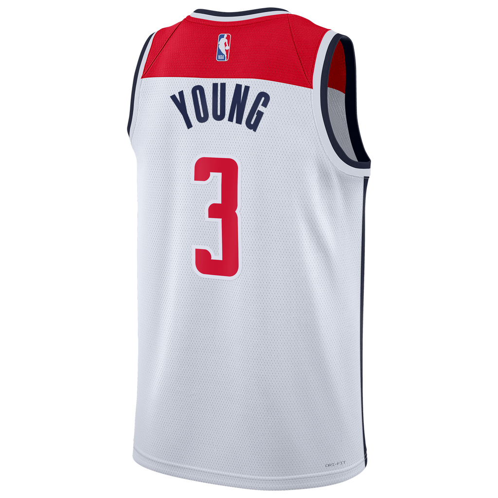 Trae Young Washington Wizards Association Edition Swingman Basketball Jersey - White - Unisex