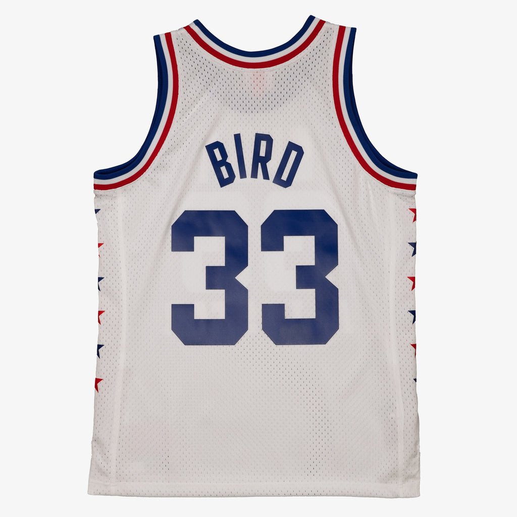 Larry Bird Boston Celtics 1985 All - Star Authentic Swingman Basketball Jersey - White