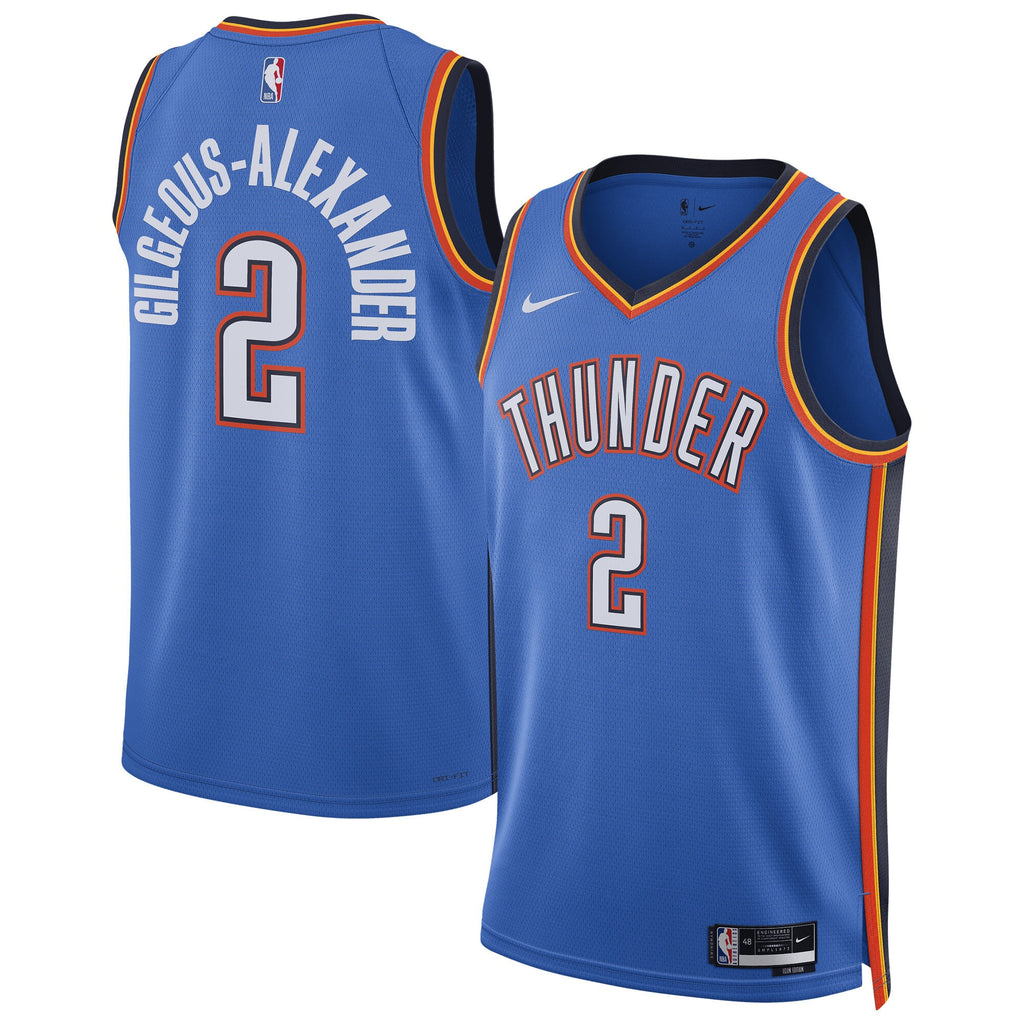 Shai Gilgeous - Alexander Oklahoma City Thunder Replica Swingman Icon Basketball Jersey - Unisex