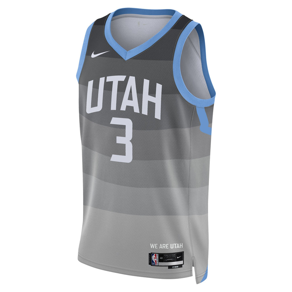 Keyonte George Utah Jazz 2025/26 City Edition Swingman Basketball Jersey - Gray - Unisex