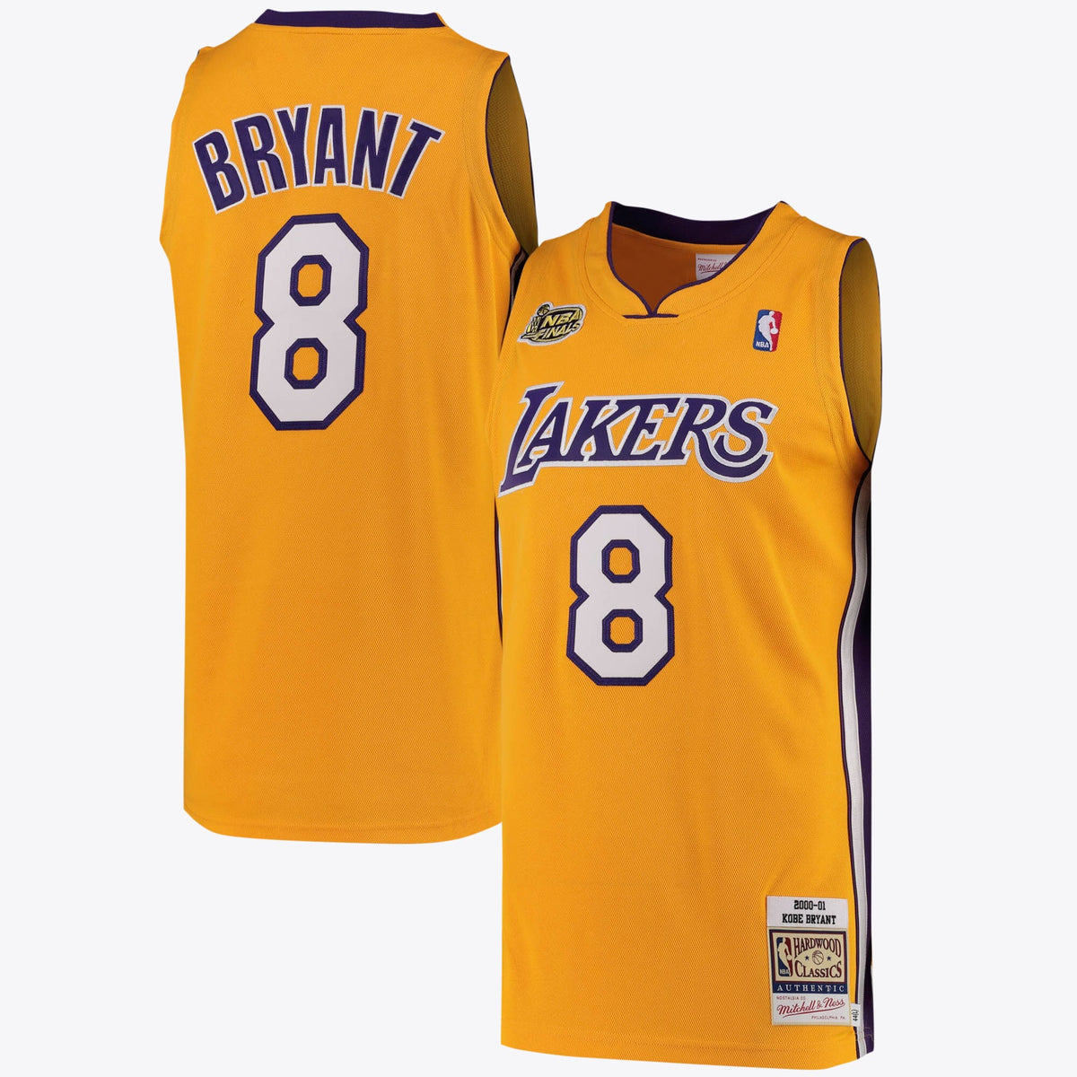 Kobe Bryant Los Angeles Lakers 2000 - 01 Hardwood Classics Authentic Basketball Jersey - Mens