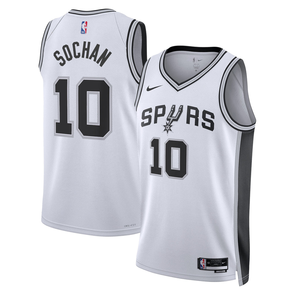 Jeremy Sochan San Antonio Spurs Association Edition Swingman Basketball Jersey - White - Unisex