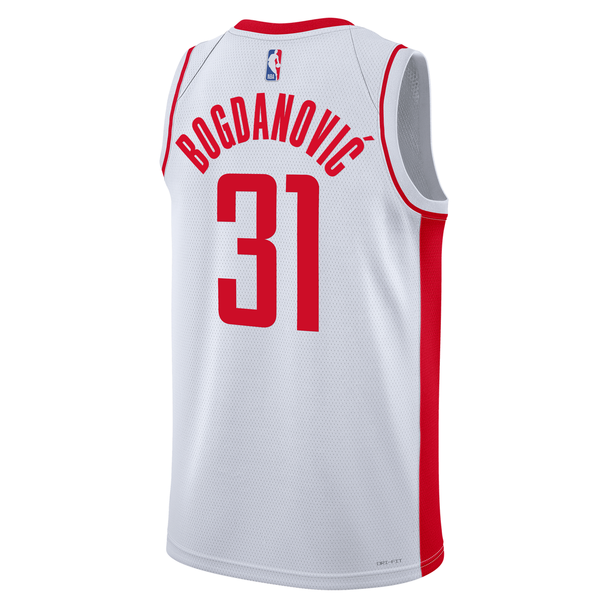 Bogdan Bogdanović Houston Rockets Association Edition Swingman Basketball Jersey - White - Unisex