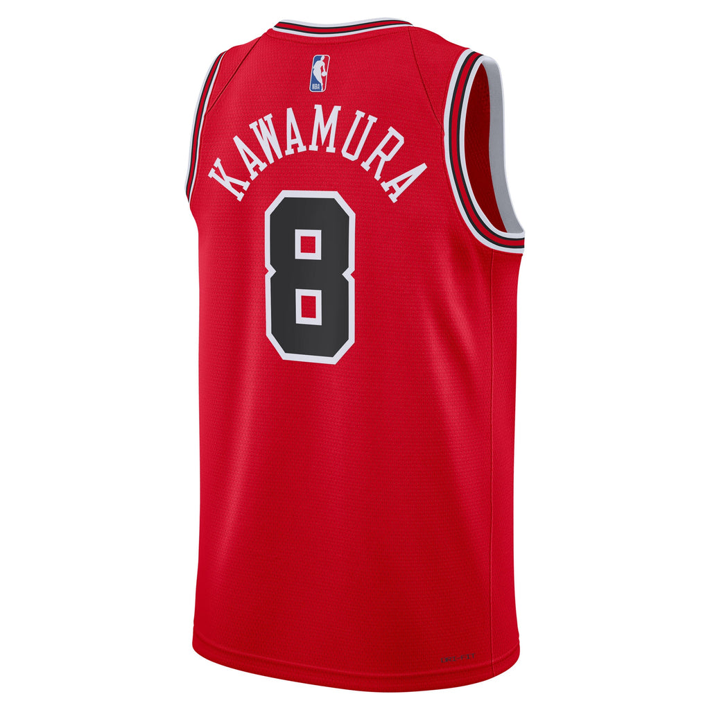 Yuki Kawamura Chicago Bulls Icon Edition Swingman Basketball Jersey - Red - Unisex
