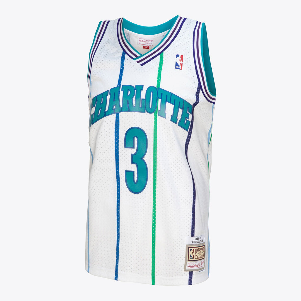 Rex Chapman Charlotte Hornets 1988 Authentic Basketball Jersey - White