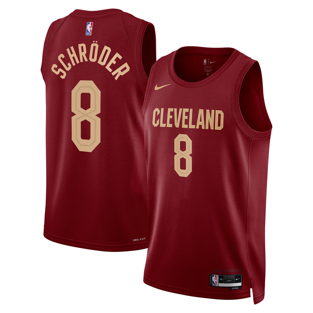 Dennis Schröder Cleveland Cavaliers Icon Edition Swingman Basketball Jersey - Wine - Unisex