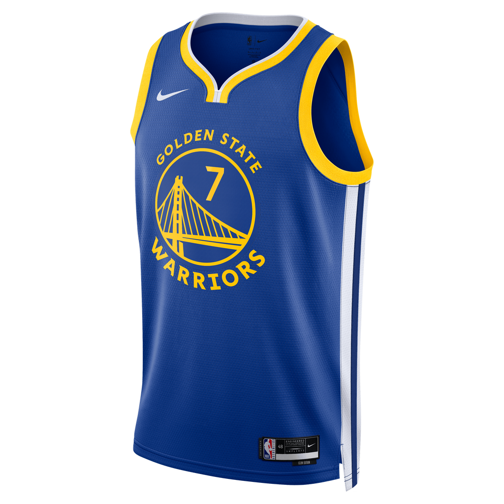 Kristaps Porziņģis Golden State Warriors Icon Edition Swingman Basketball Jersey - Royal - Unisex