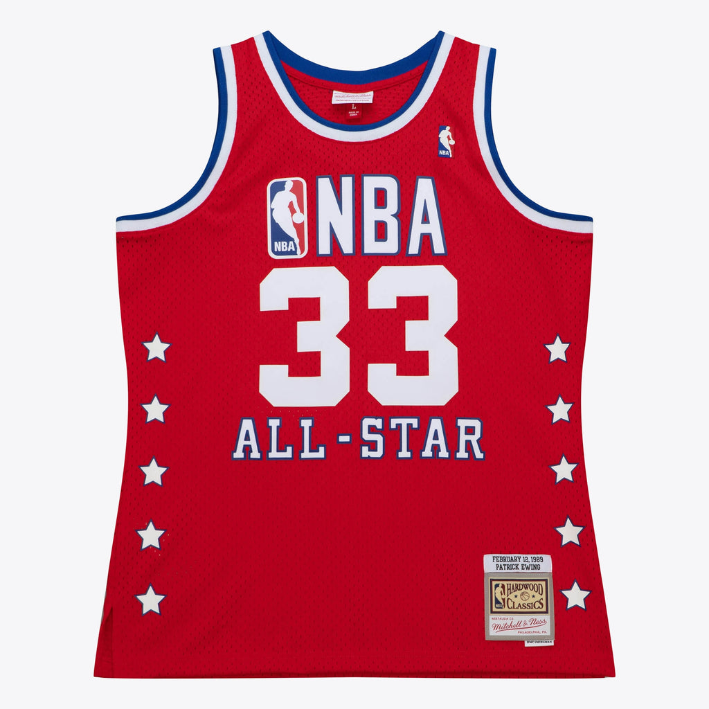 Patrick Ewing New York Knicks 1989 All - Star Authentic Swingman Basketball Jersey - Scarlet