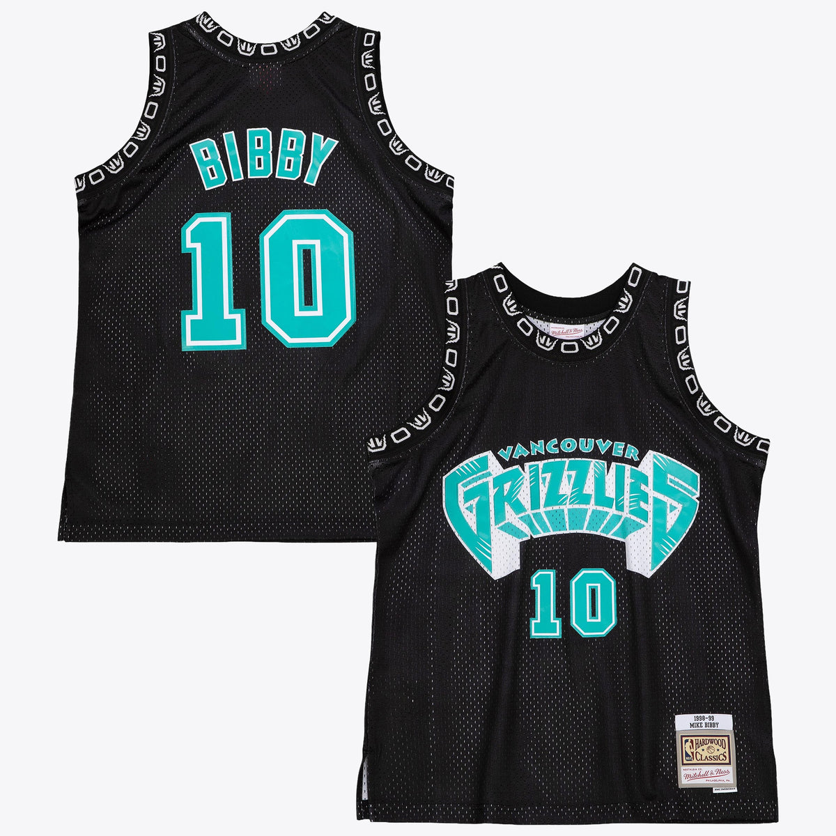 Mike Bibby Vancouver Grizzlies 1998 Team Color Swingman Basketball Jersey - Black