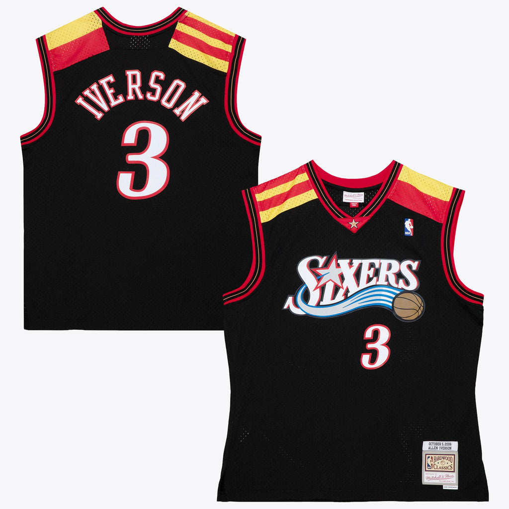 Allen Iverson Philadelphia 76ers 2006 Spain Authentic Alternate Basketball Jersey - Black