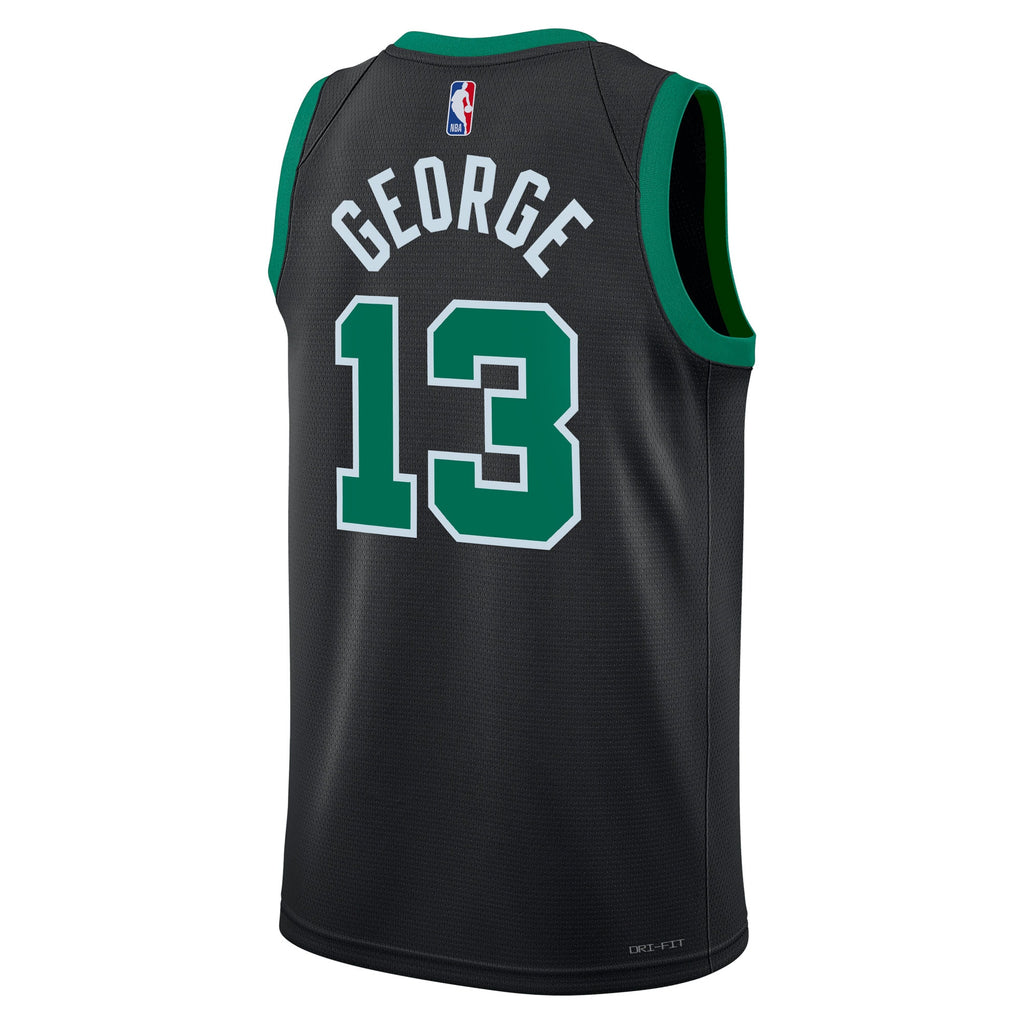 Paul George Boston Celtics Statement Edition Swingman Basketball Jersey - Black - Unisex