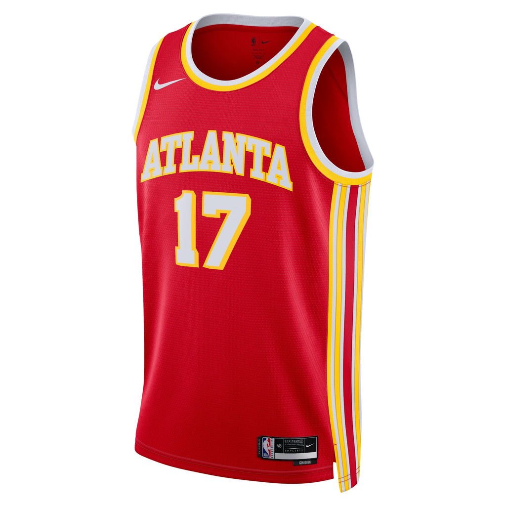 Onyeka Okongwu Atlanta Hawks Icon Edition Swingman Basketball Jersey - Red - Unisex
